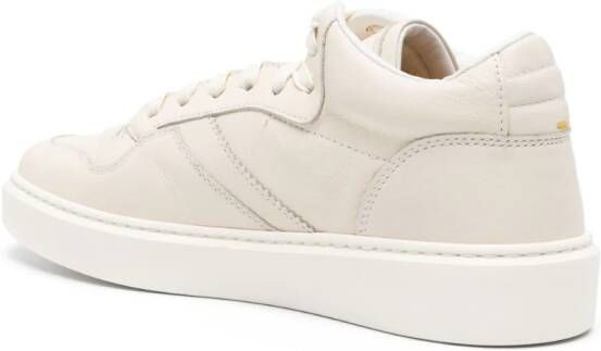 Doucal's high-top leather sneakers Neutrals