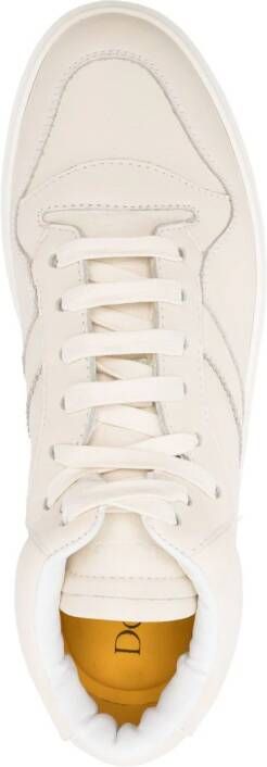 Doucal's high-top leather sneakers Neutrals