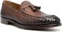 Doucal's interwoven leather loafers Brown - Thumbnail 2