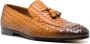 Doucal's interwoven leather loafers Brown - Thumbnail 2