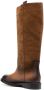 Doucal's knee-high leather-suede boots Brown - Thumbnail 2