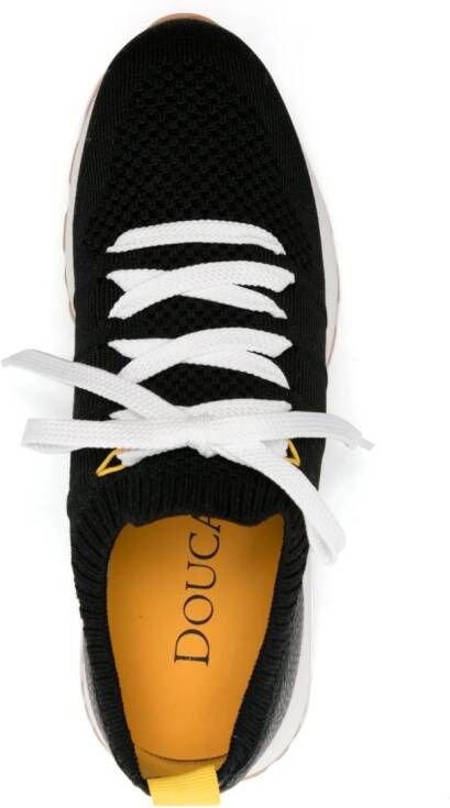 Doucal's knitted-upper chunky sneakers Black