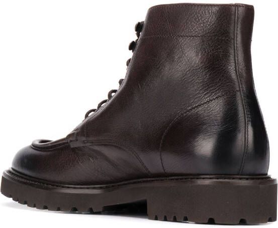 Doucal's lace-up ankle boots Brown