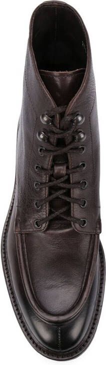Doucal's lace-up ankle boots Brown
