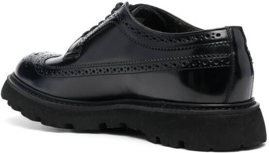 Doucal's lace-up leather brogues Black