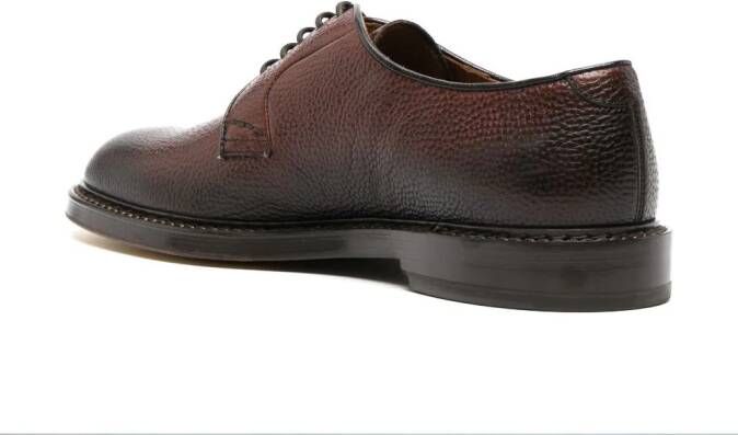 Doucal's lace-up leather Derby shoes Brown