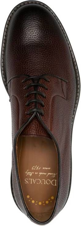 Doucal's lace-up leather Derby shoes Brown