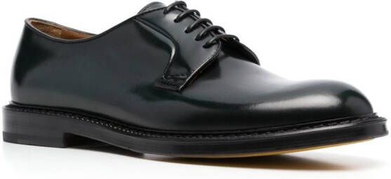 Doucal's lace-up leather Derby shoes Green