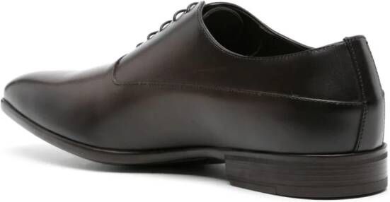 Doucal's lace-up leather Oxford shoes Brown