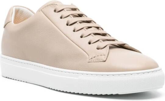 Doucal's lace-up leather sneakers Neutrals