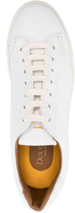 Doucal's lace-up leather sneakers White