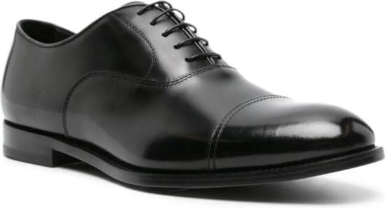 Doucal's lace up Oxford shoes Black