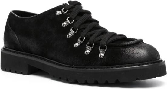 Doucal's lace-up suede derby shoes Black