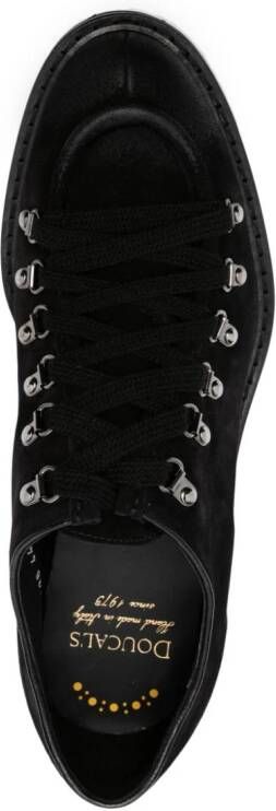 Doucal's lace-up suede derby shoes Black