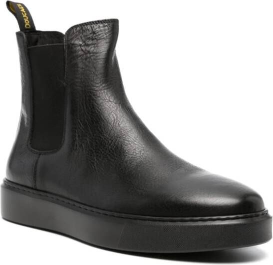 Doucal's leather Chelsea boots Black