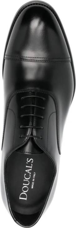 Doucal's leather derby shoes Black
