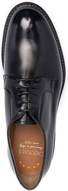 Doucal's leather derby shoes Black