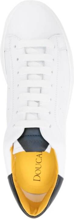 Doucal's leather flatform sneakers White