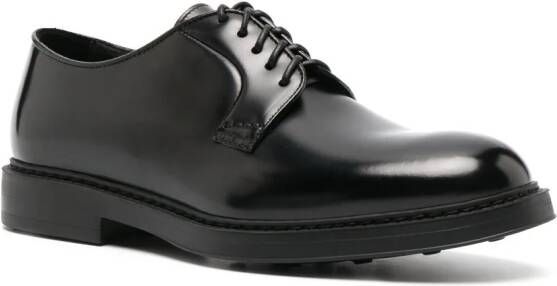 Doucal's leather lace-up Derby shoes Black