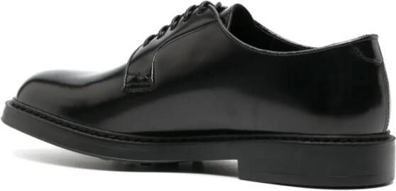 Doucal's leather lace-up Derby shoes Black
