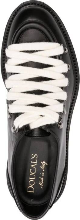 Doucal's leather lace-up shoes Black