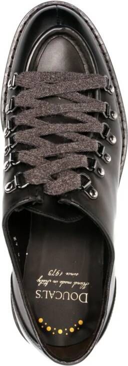 Doucal's leather lace-up shoes Brown
