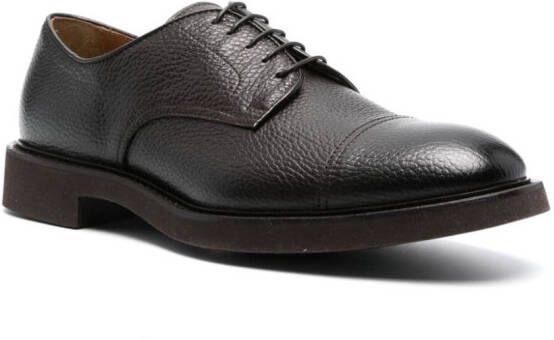Doucal's leather Derby shoes Brown