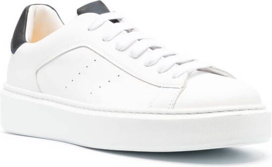 Doucal's leather low-top sneakers White