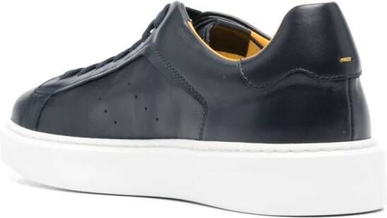 Doucal's leather low-tops sneakers Blue