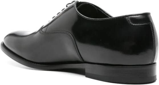 Doucal's leather Oxford shoes Black