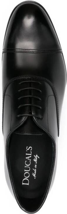 Doucal's leather Oxford shoes Black