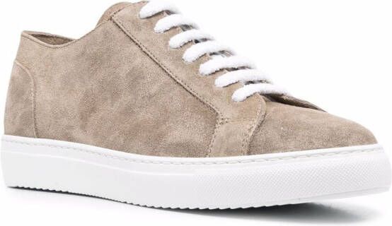 Doucal's low-top lace-up sneakers Neutrals