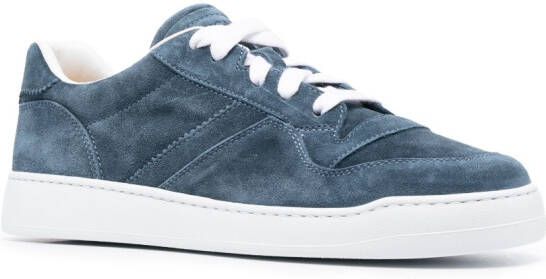 Doucal's low-top suede sneakers Blue