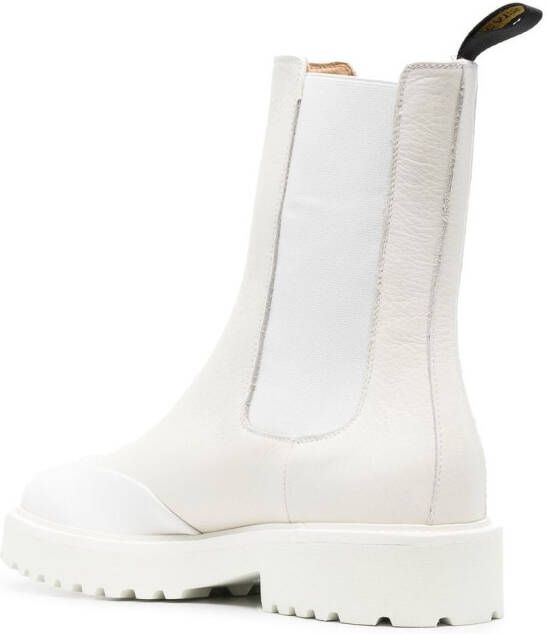 Doucal's mid-calf leather boots White