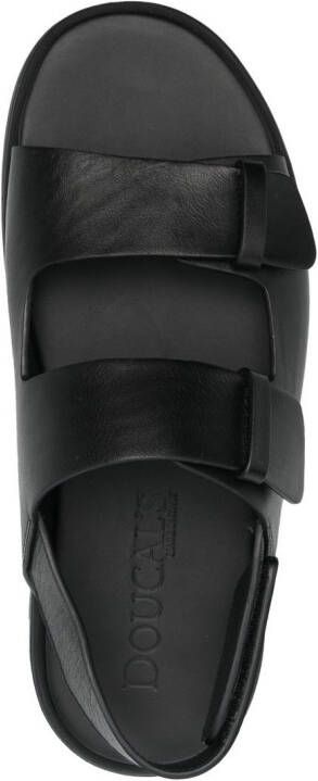 Doucal's open-toe leather sandals Black