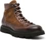 Doucal's panelled lace-up ankle boots Brown - Thumbnail 2