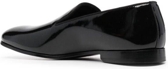 Doucal's patent leather loafers Black