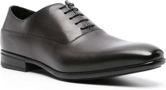 Doucal's patent leather Oxford shoes Black
