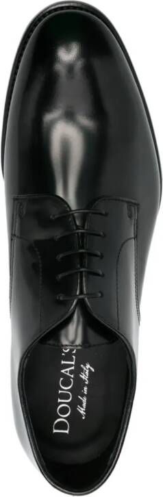 Doucal's patent leather oxford shoes Black