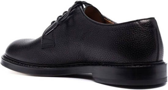 Doucal's pebbled-leather derby shoes Black