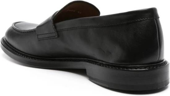 Doucal's penny slot leather loafers Black
