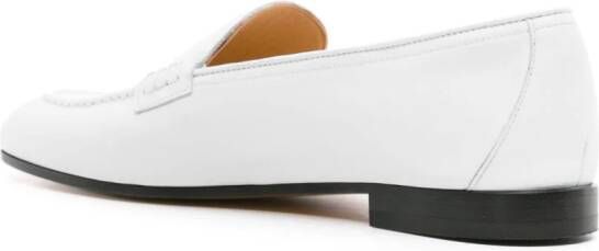 Doucal's penny-slot leather loafers White