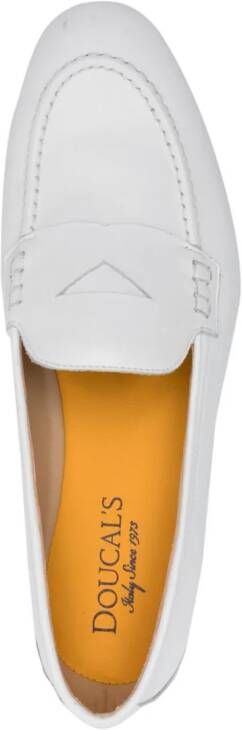 Doucal's penny-slot leather loafers White
