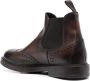 Doucal's perforated leather ankle boots Brown - Thumbnail 3