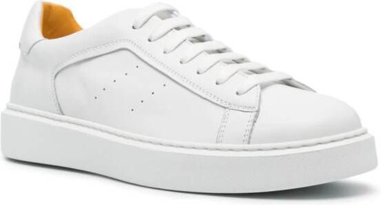 Doucal's perforated leather sneakers White