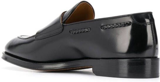 Doucal's polished monk shoes Black