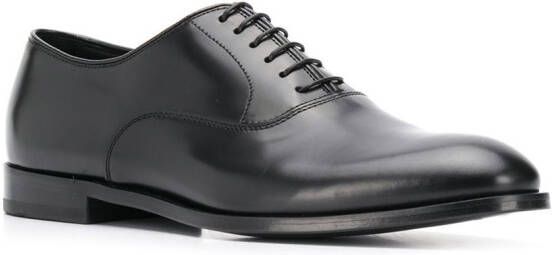 Doucal's polished York shoes Black