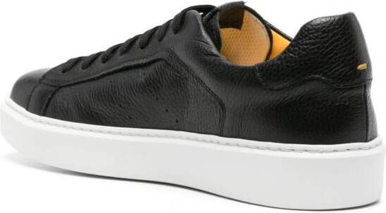 Doucal's round-toe leather sneakers Black