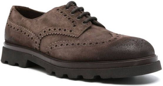 Doucal's Sally suede brogues Brown