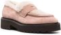 Doucal's shearling-trimmed suede loafers Pink - Thumbnail 2
